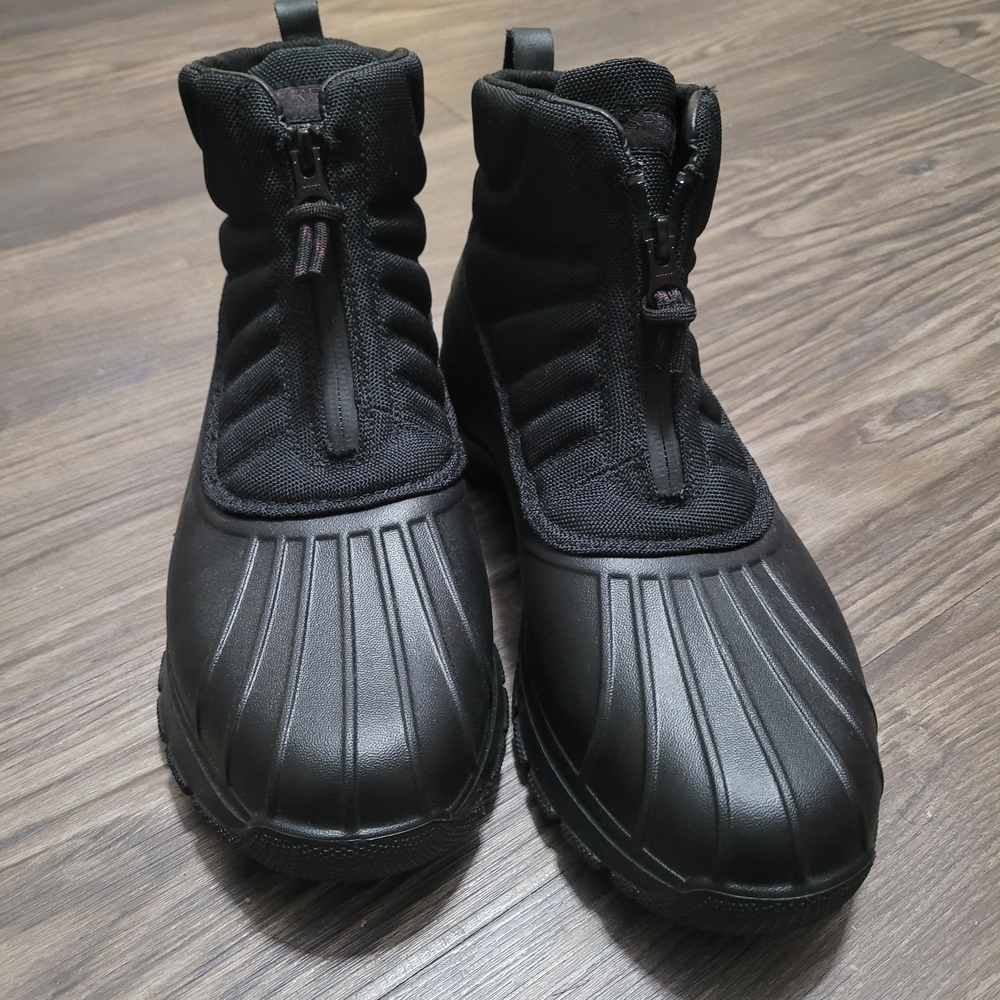 Sperry Black Combat & Moto Boots Womens Duck Float Zip Seacycled Boot 11 - Picture 4 of 10